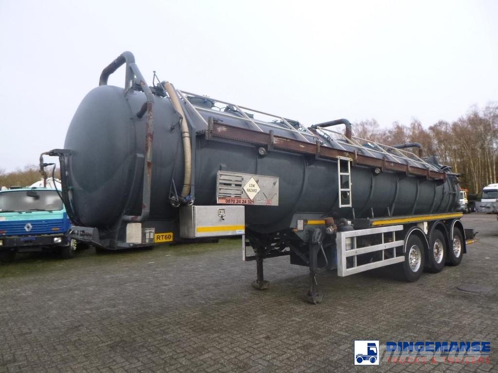 WHALE Vacuum tank inox 30 m3 / 1 comp + pump Poluprikolice cisterne