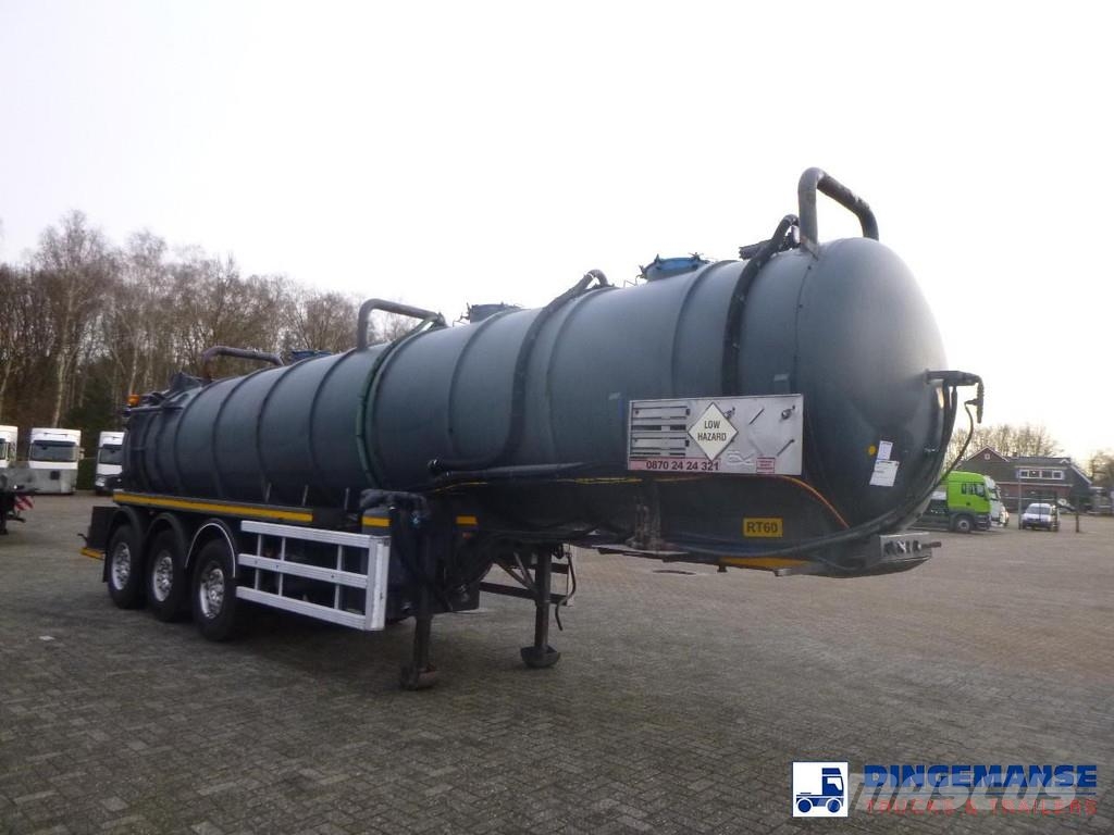 WHALE Vacuum tank inox 30 m3 / 1 comp + pump Poluprikolice cisterne