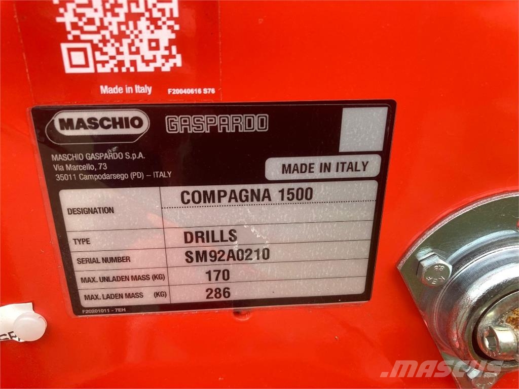 Maschio Delfino 2000 SCM + Compagna 1500 农业机械-其他