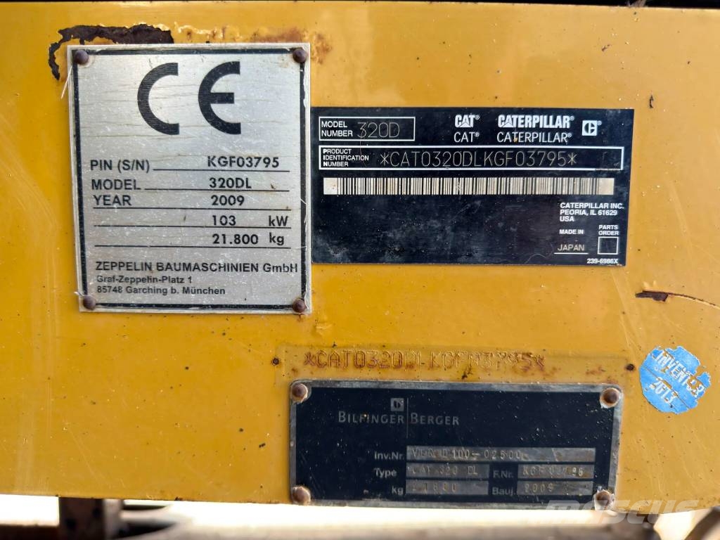 CAT 320D L Bageri guseničari