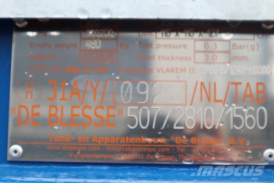 TAB 950 Compact New IBC-950 Compact fuel box for f Fuel and additive tanks