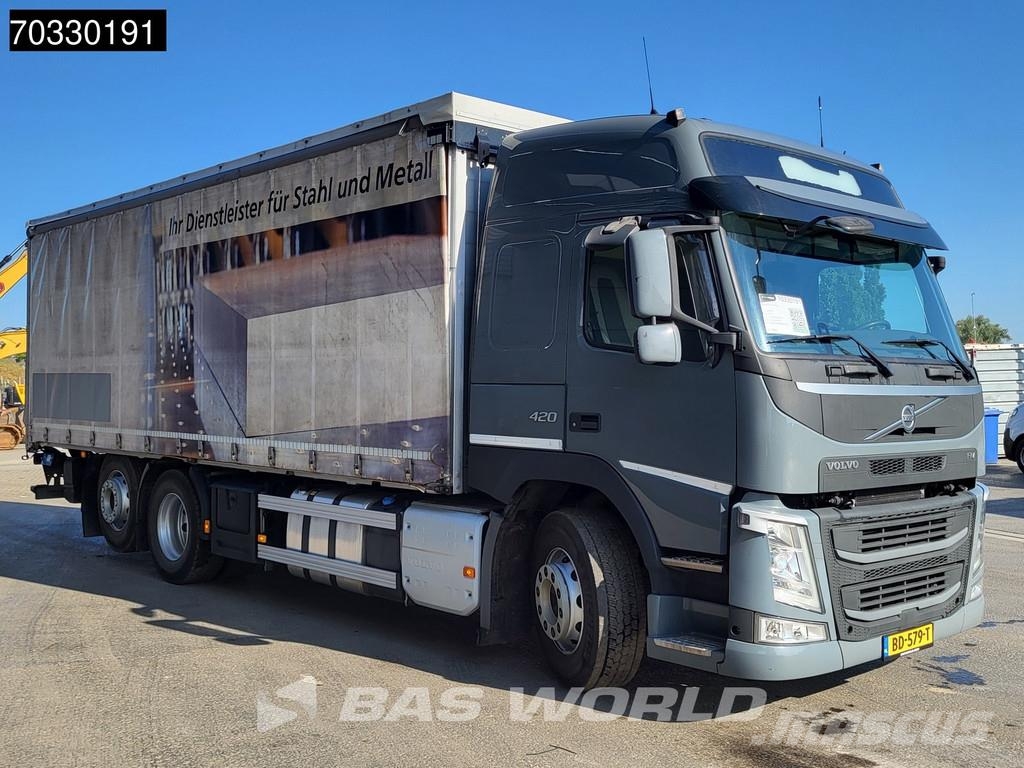 Volvo FM 420 6X2 Curtainsides 2500kg Ladebordwand Lift+s Camiones de caja de lona
