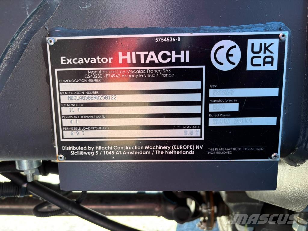 Hitachi ZX 95 W-7, Uusi/Käyttämätön, Rasvari Wielgraafmachines
