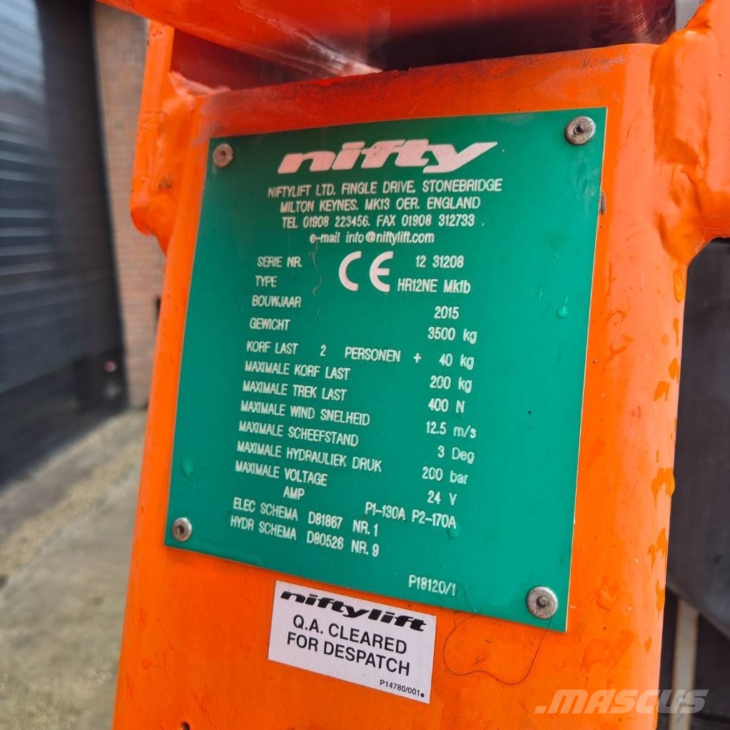 Niftylift HR 12 E رافعات سلة مفصلية
