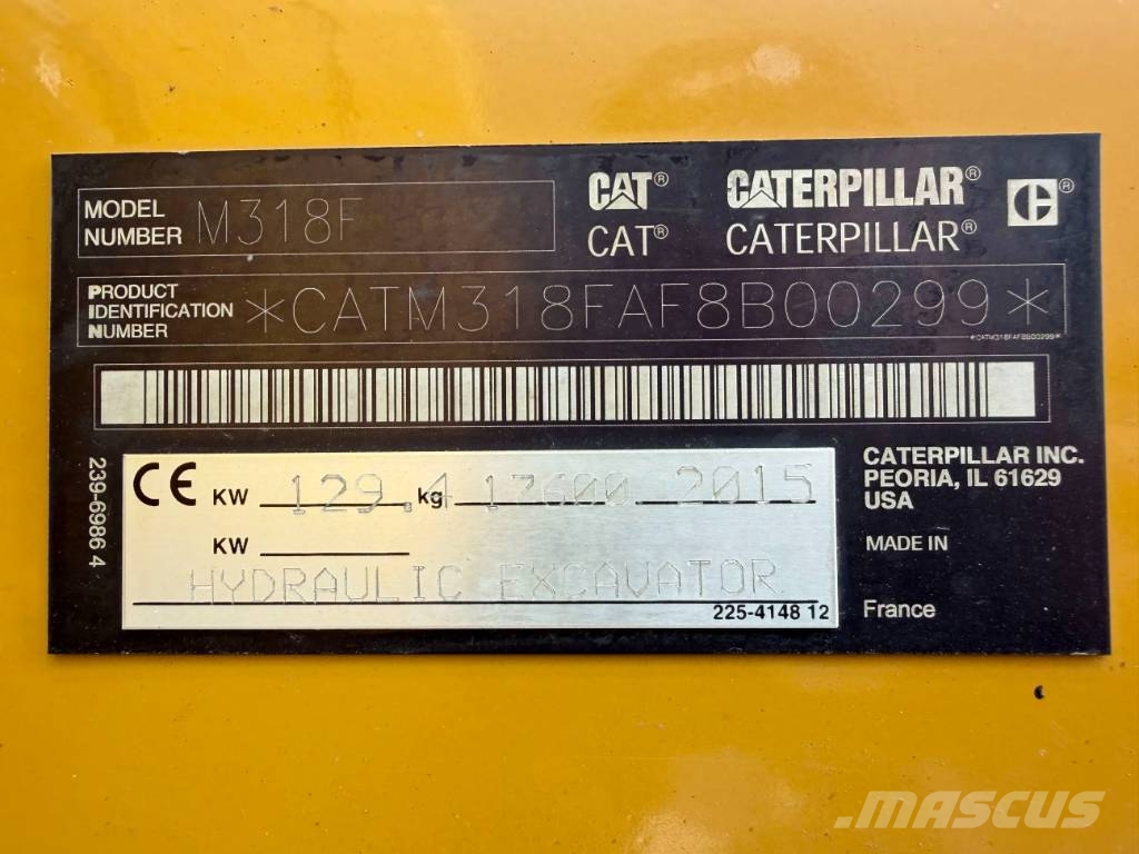 CAT M318F Excavatoare cu roti