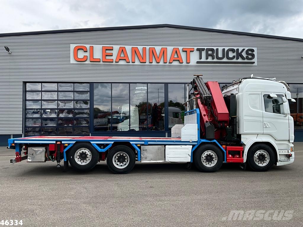 Scania R 580 8x2 V8 Retarder Euro 6 HMF 50 Tonmeter laadk Grúas todo terreno