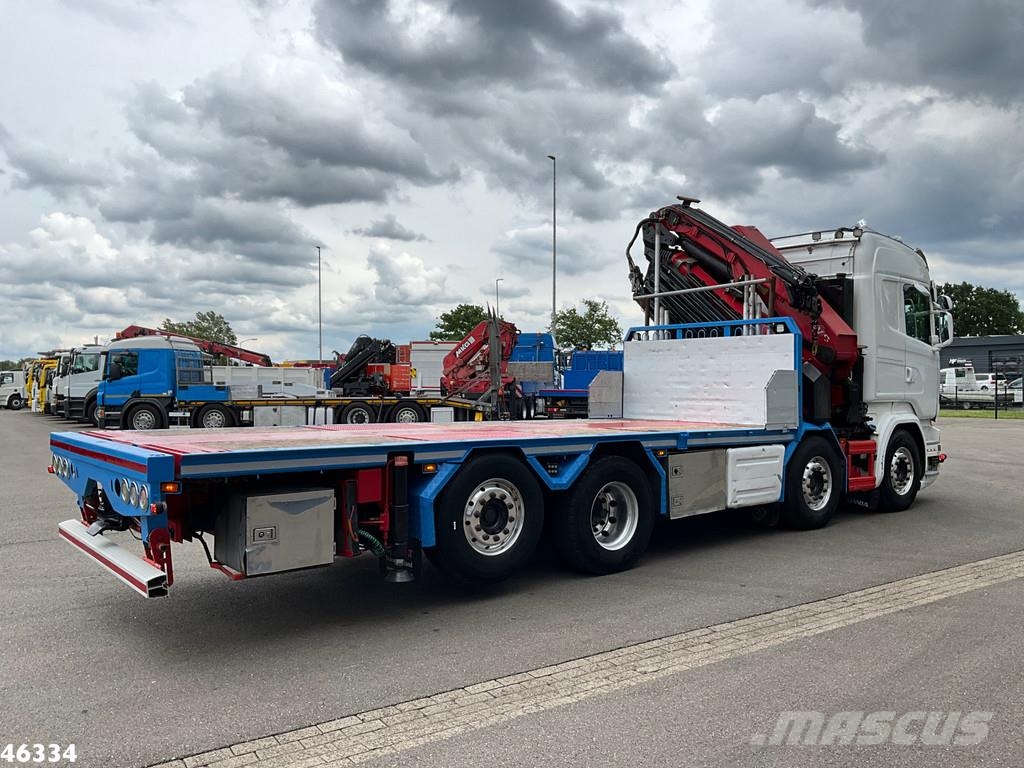 Scania R 580 8x2 V8 Retarder Euro 6 HMF 50 Tonmeter laadk Grúas todo terreno