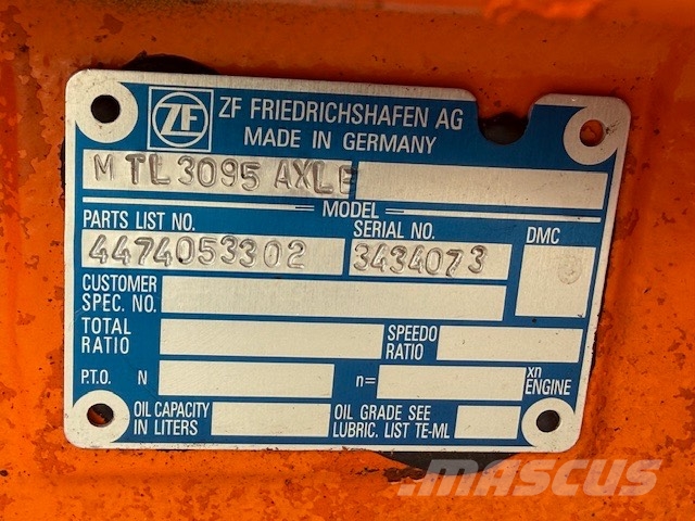 Doosan DL 300-5 FRONT AXLES ZF- MTL 3095 Ejes