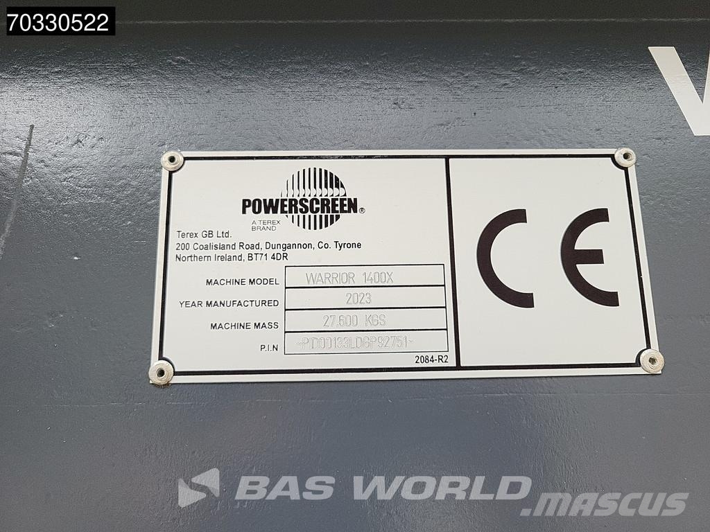 Powerscreen Warrior 1400X 自走式スクリーン