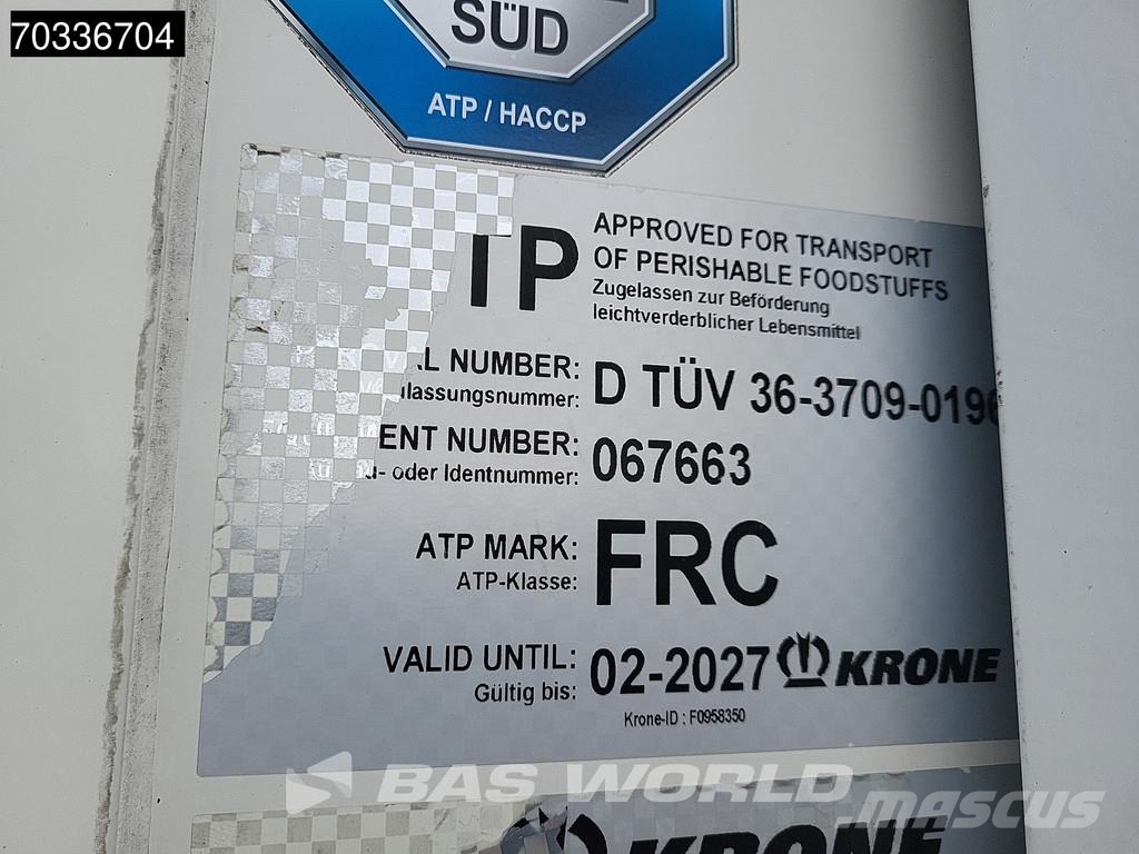 Krone SD Tailgate 250x270cm Palletbox LBW نصف مقطورات بدرجة حرارة قابلة للضبط