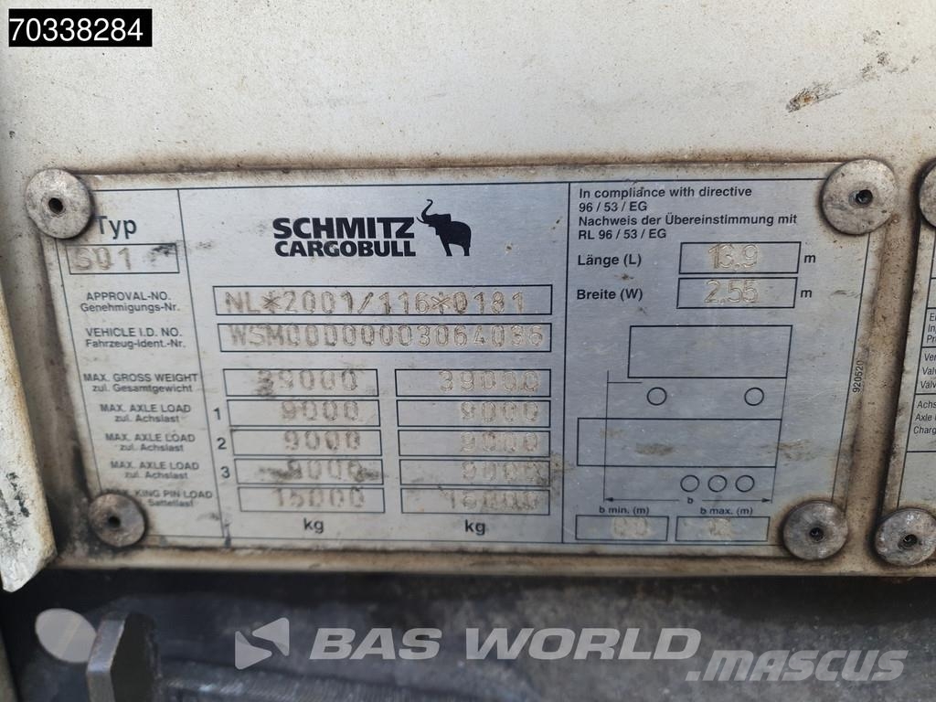 Schmitz Cargobull S01 3 axles 2x Liftas APK 01/27 Schuifzeilen