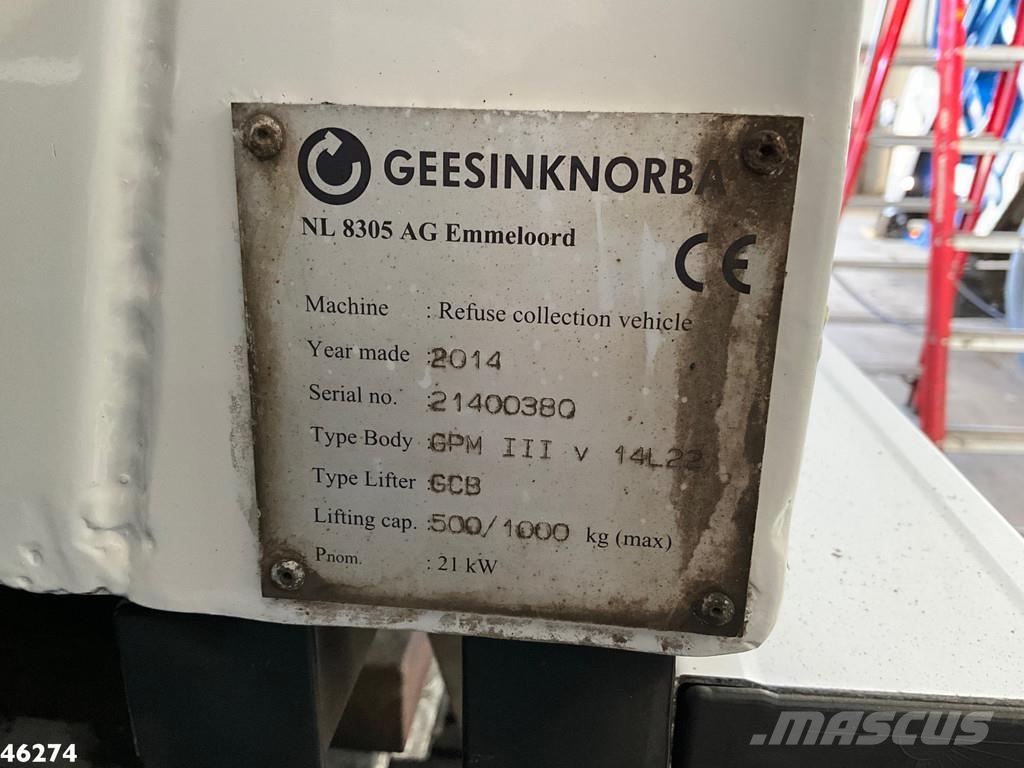 DAF FAG LF 220 Euro 6 Geesink 14m³ شاحنات المخلفات