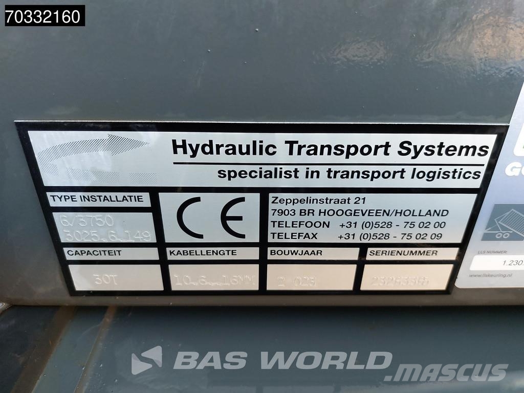 Mercedes-Benz Actros L 2848 6X2 HTS 30 tons cable system Lift-Ax Camiones polibrazo