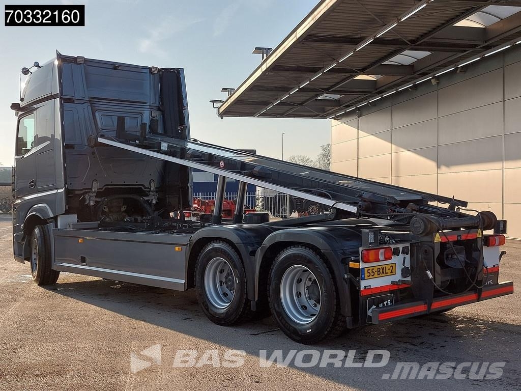Mercedes-Benz Actros L 2848 6X2 HTS 30 tons cable system Lift-Ax Camiones polibrazo