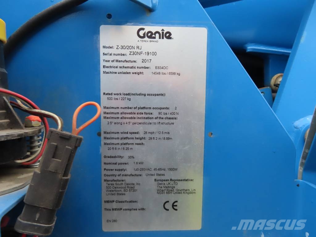 Genie Z 30/20 N RJ Karos emelők