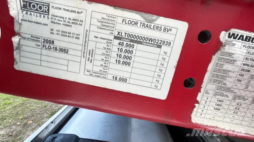 Floor FLO-18-30S2 Steen oplegger | Floor | APK | 16 ton Vlakke laadvloeren