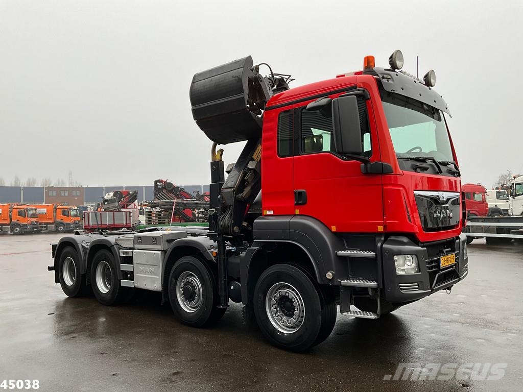 MAN TGS 35.400 8x6 Euro 6 HMF 16 Tonmeter Z-kraan Camion cu carlig de ridicare