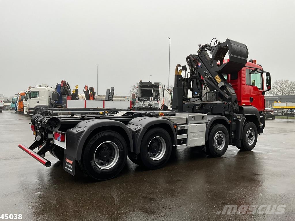 MAN TGS 35.400 8x6 Euro 6 HMF 16 Tonmeter Z-kraan Camion cu carlig de ridicare