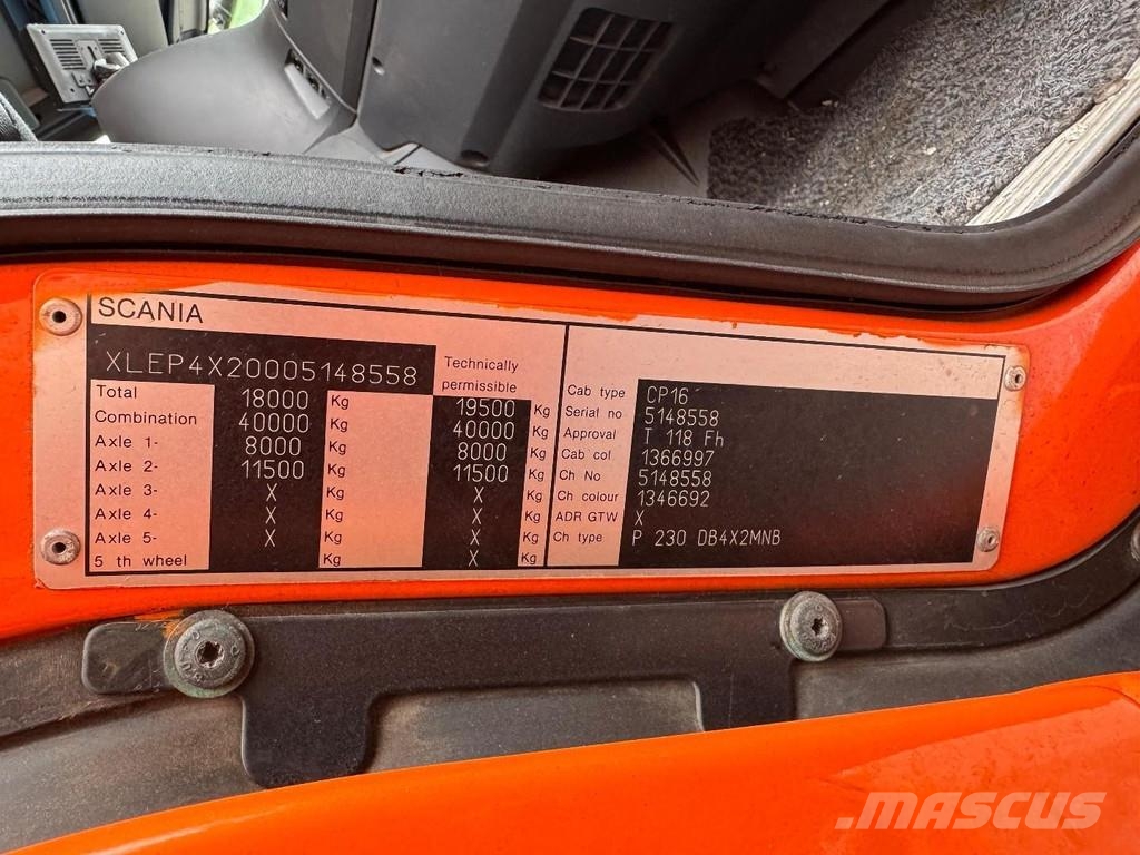 Scania P230 4X2 + ZEPRO LIFT 2500 KG Kamioni sa ciradom