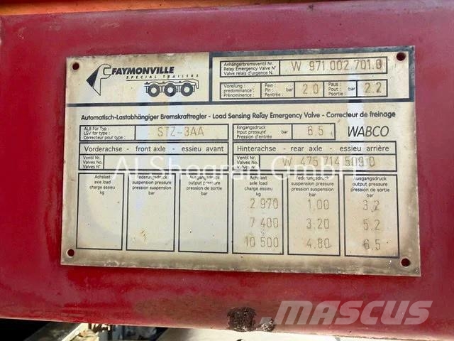 Faymonville 3 x Achse Gelenkt Mit Funk SAF / 2 x Verlängerbar Ημιρυμούλκες με χαμηλό δάπεδο