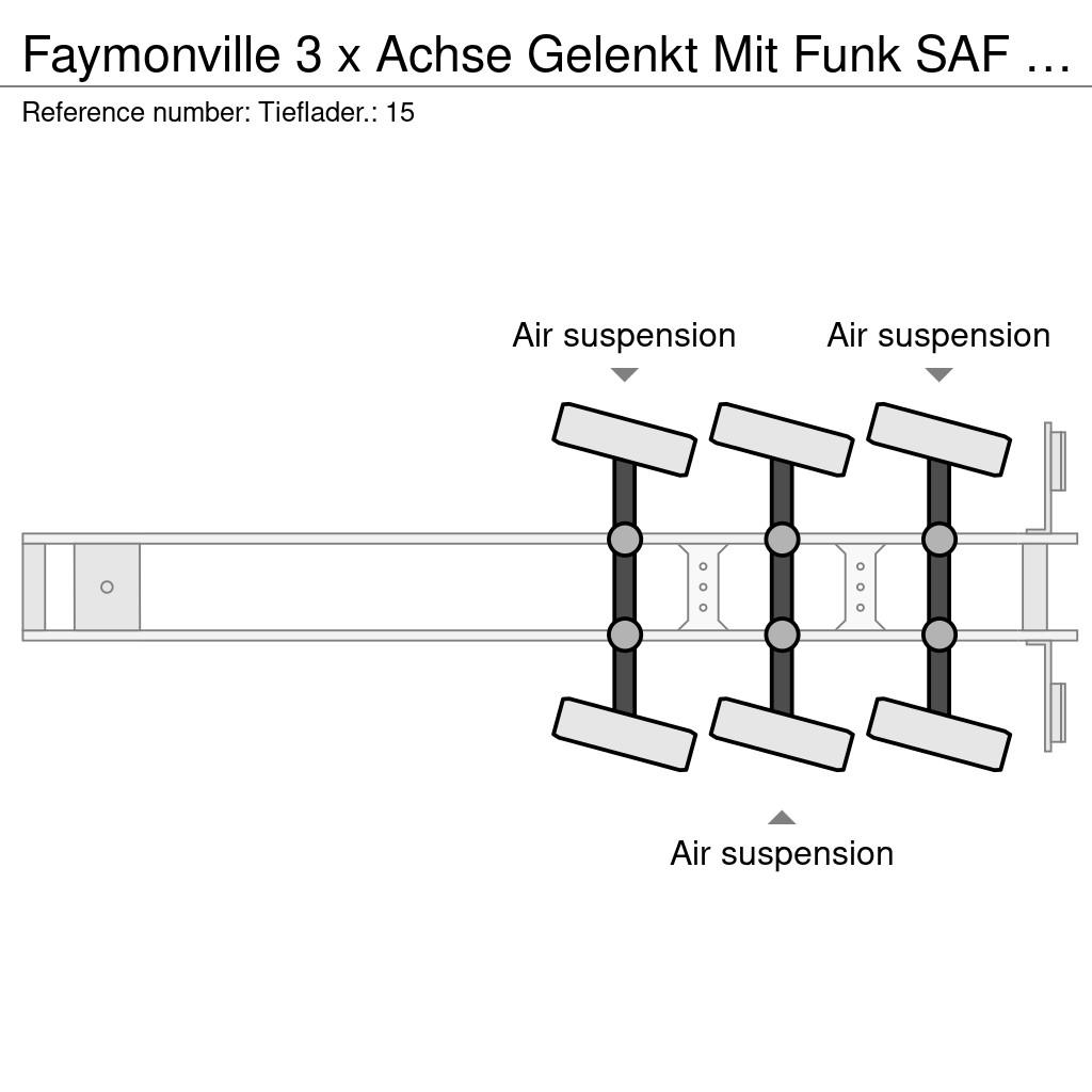 Faymonville 3 x Achse Gelenkt Mit Funk SAF / 2 x Verlängerbar Ημιρυμούλκες με χαμηλό δάπεδο
