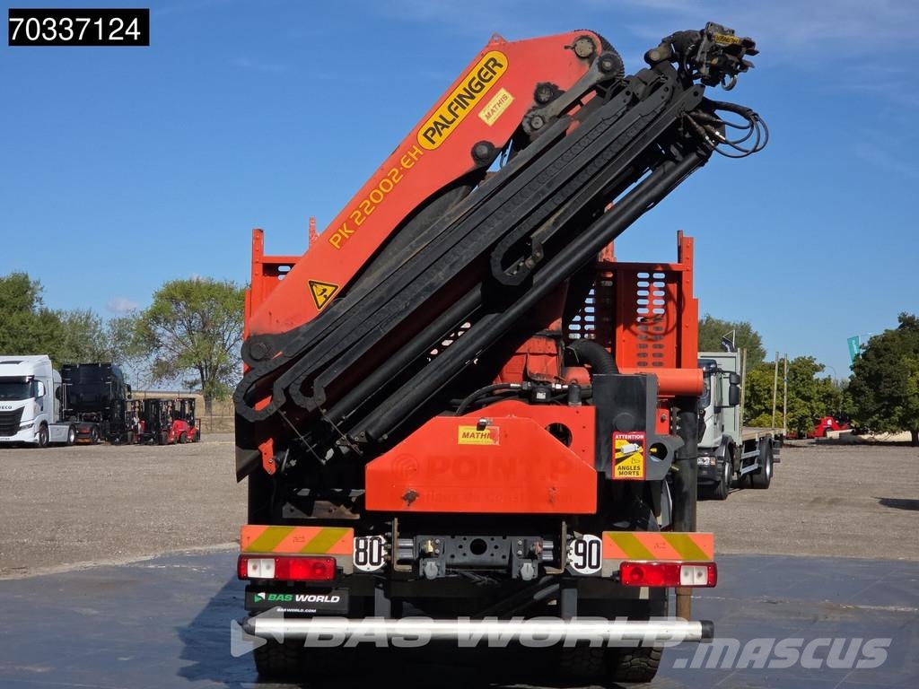 Renault K 430 K 8X4 Grua Palfinger PK 22002 EH Mando Suspe Pritschenwagen/Pritschenwagen mit Seitenklappe