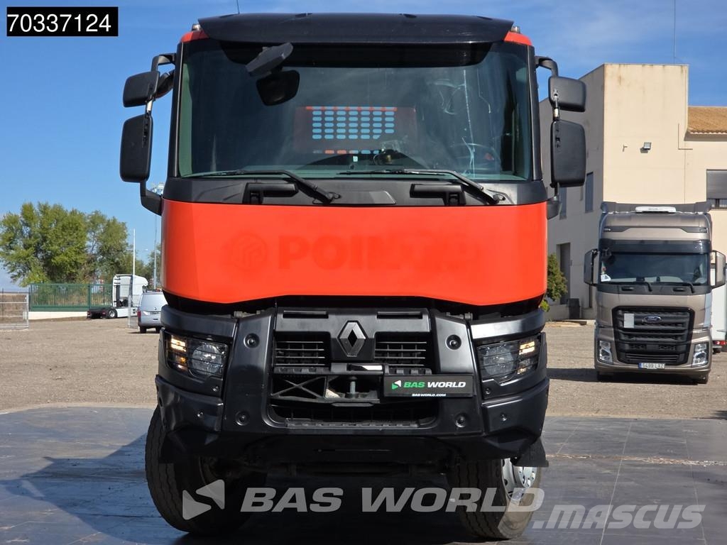 Renault K 430 K 8X4 Grua Palfinger PK 22002 EH Mando Suspe Pritschenwagen/Pritschenwagen mit Seitenklappe