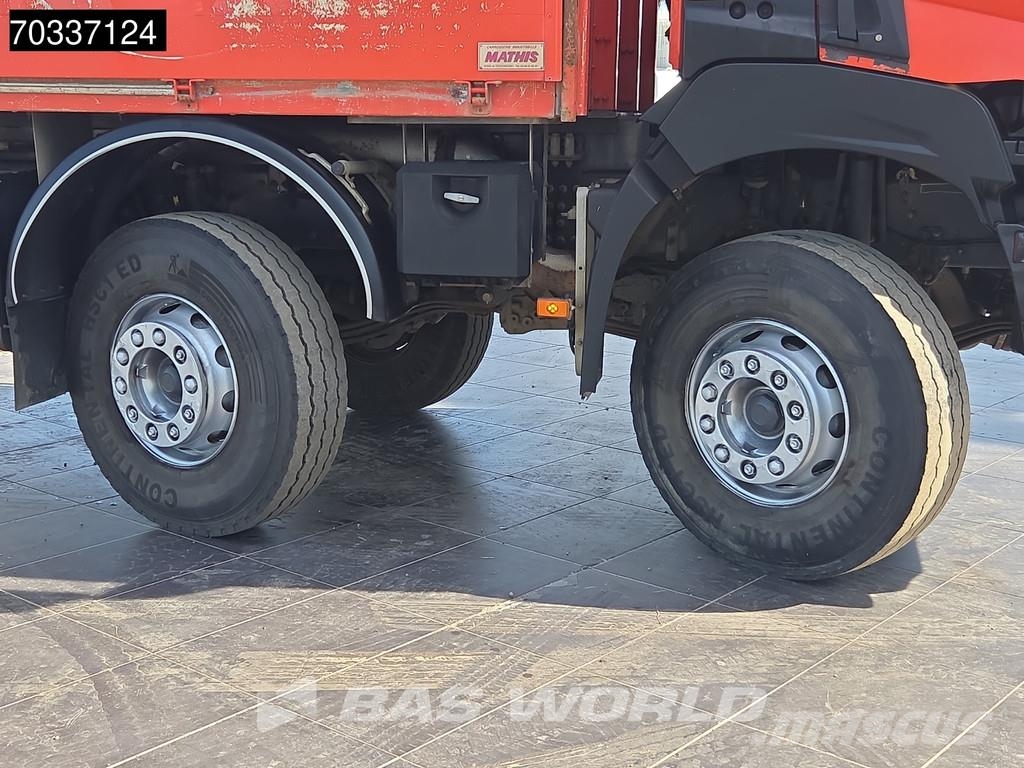 Renault K 430 K 8X4 Grua Palfinger PK 22002 EH Mando Suspe Pritschenwagen/Pritschenwagen mit Seitenklappe