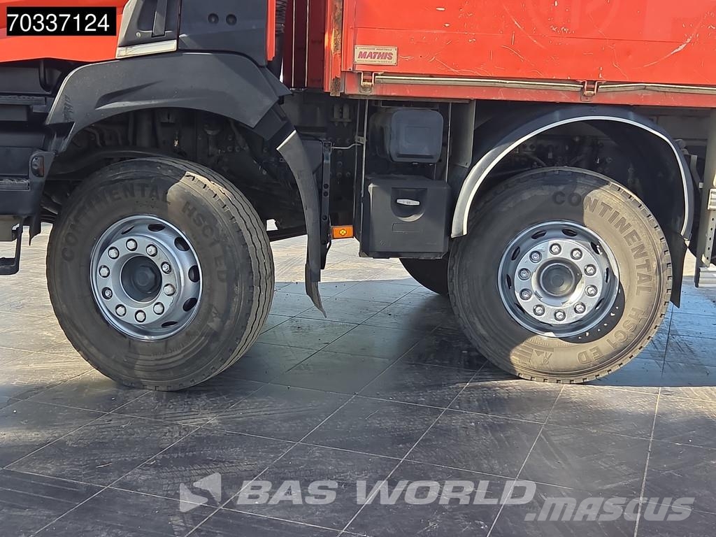 Renault K 430 K 8X4 Grua Palfinger PK 22002 EH Mando Suspe Pritschenwagen/Pritschenwagen mit Seitenklappe