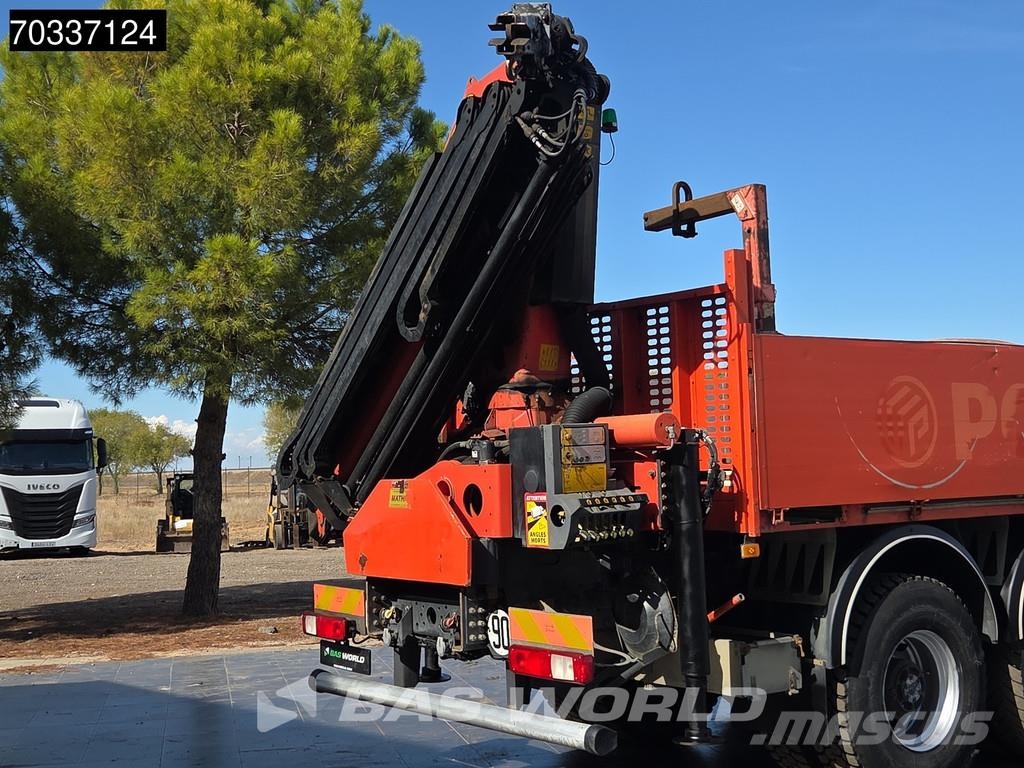 Renault K 430 K 8X4 Grua Palfinger PK 22002 EH Mando Suspe Pritschenwagen/Pritschenwagen mit Seitenklappe