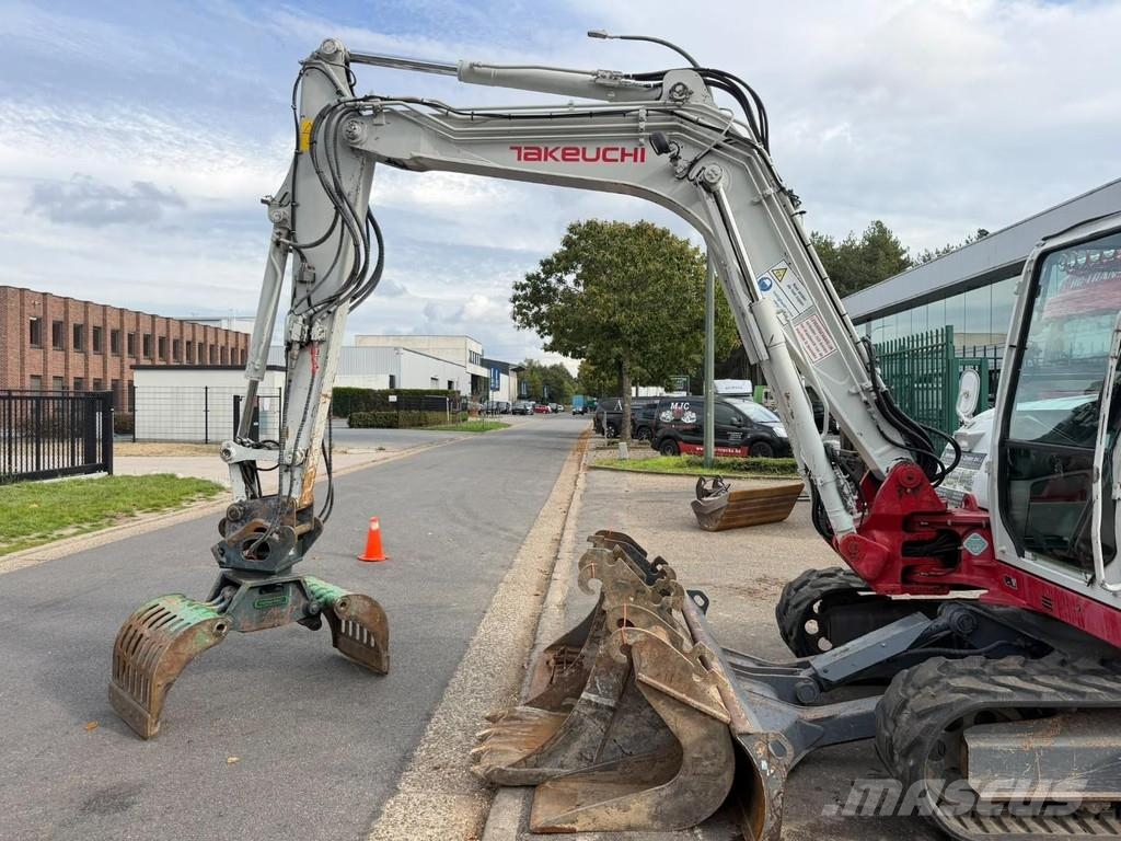 Takeuchi TB290 + SORTEERGRIJPER / SORTING GRAB + 3 BUCKETS Minibagger < 7t