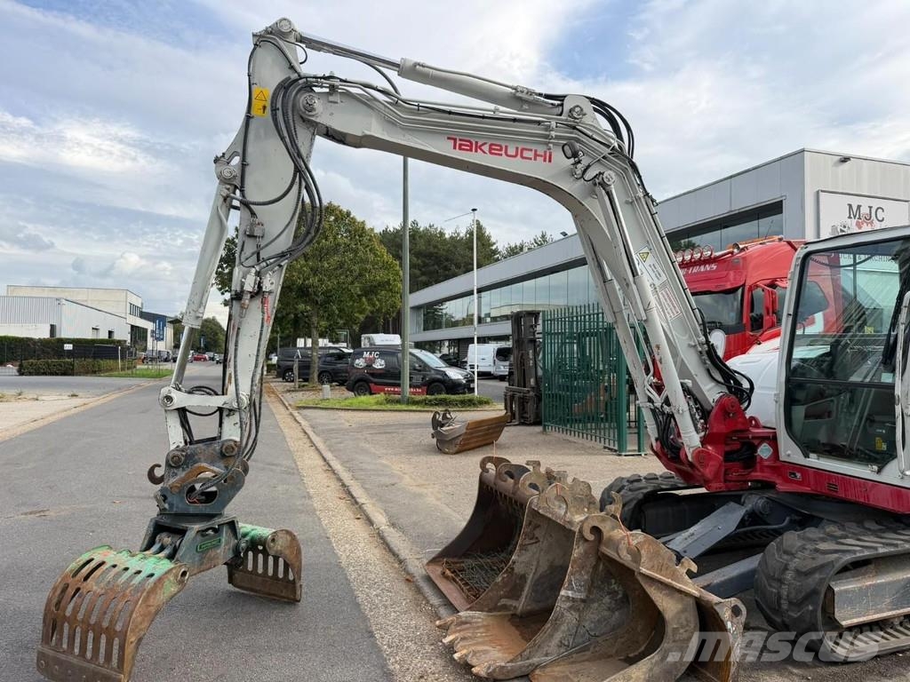 Takeuchi TB290 + SORTEERGRIJPER / SORTING GRAB + 3 BUCKETS Minibagger < 7t
