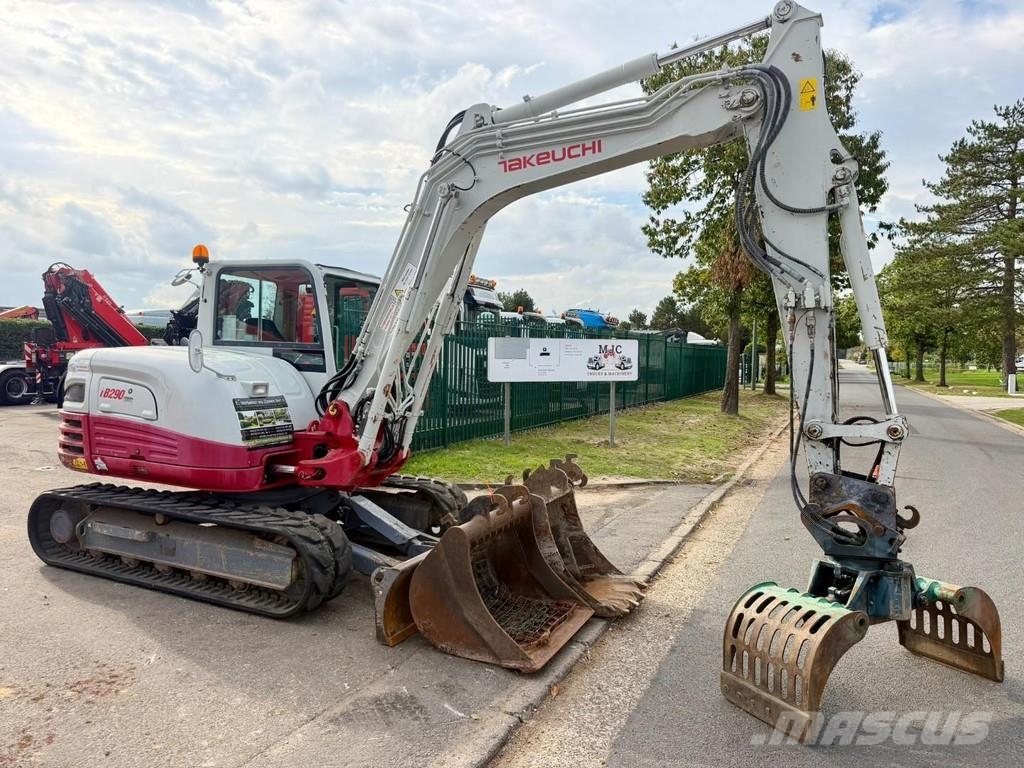 Takeuchi TB290 + SORTEERGRIJPER / SORTING GRAB + 3 BUCKETS Minibagger < 7t