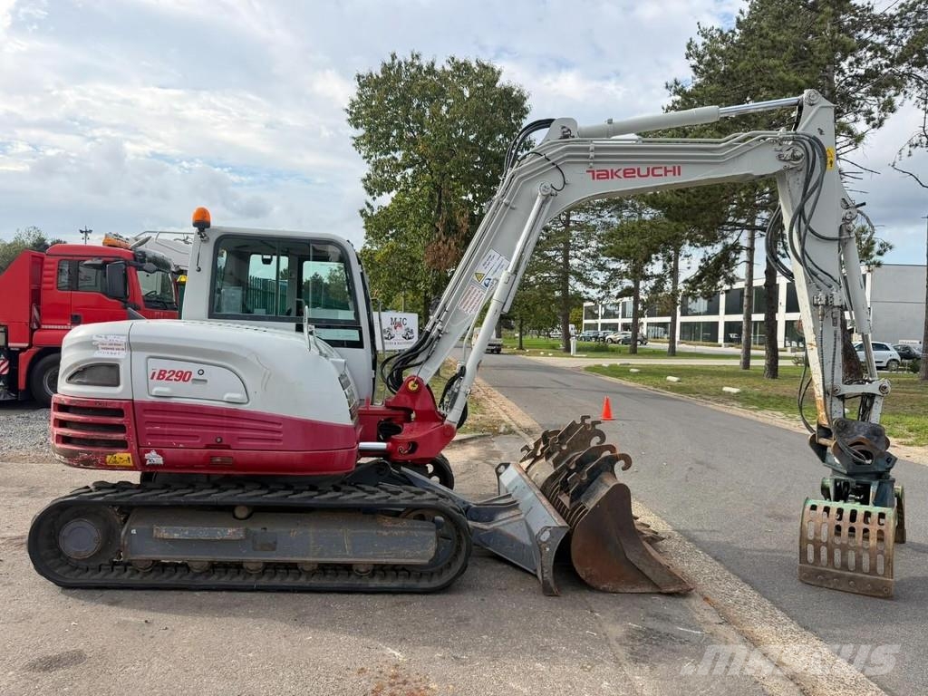 Takeuchi TB290 + SORTEERGRIJPER / SORTING GRAB + 3 BUCKETS Minibagger < 7t