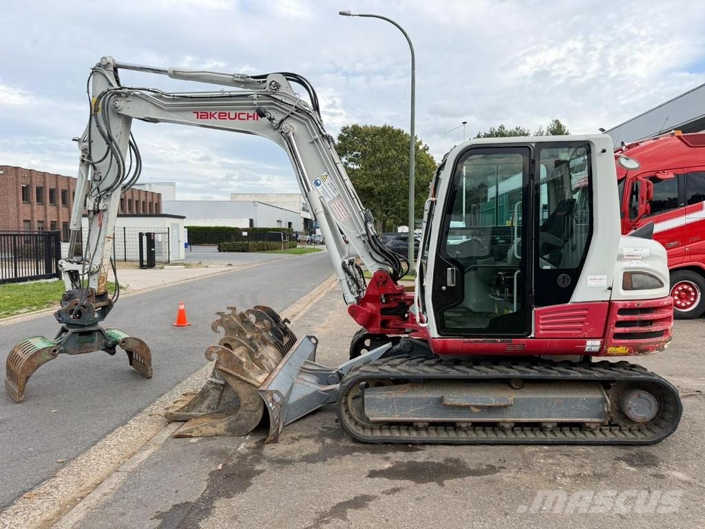 Takeuchi TB290 + SORTEERGRIJPER / SORTING GRAB + 3 BUCKETS Minibagger < 7t