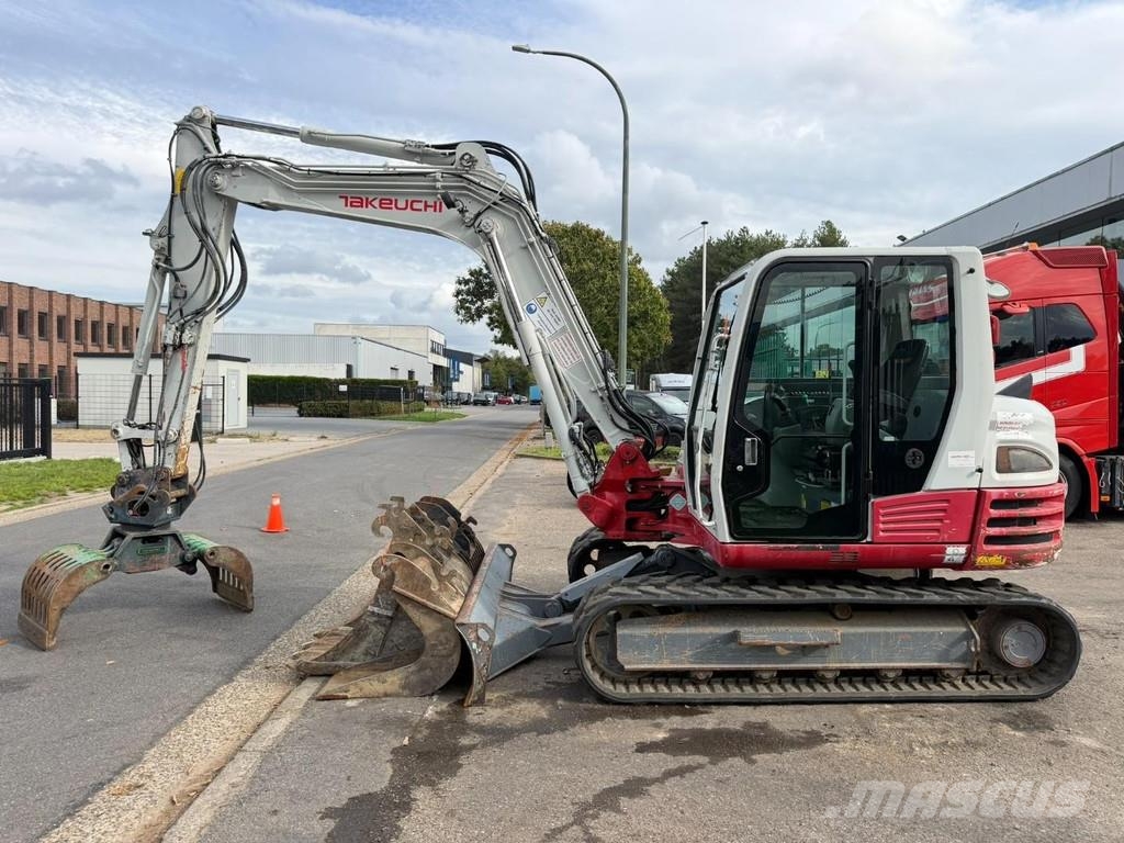 Takeuchi TB290 + SORTEERGRIJPER / SORTING GRAB + 3 BUCKETS Minibagger < 7t