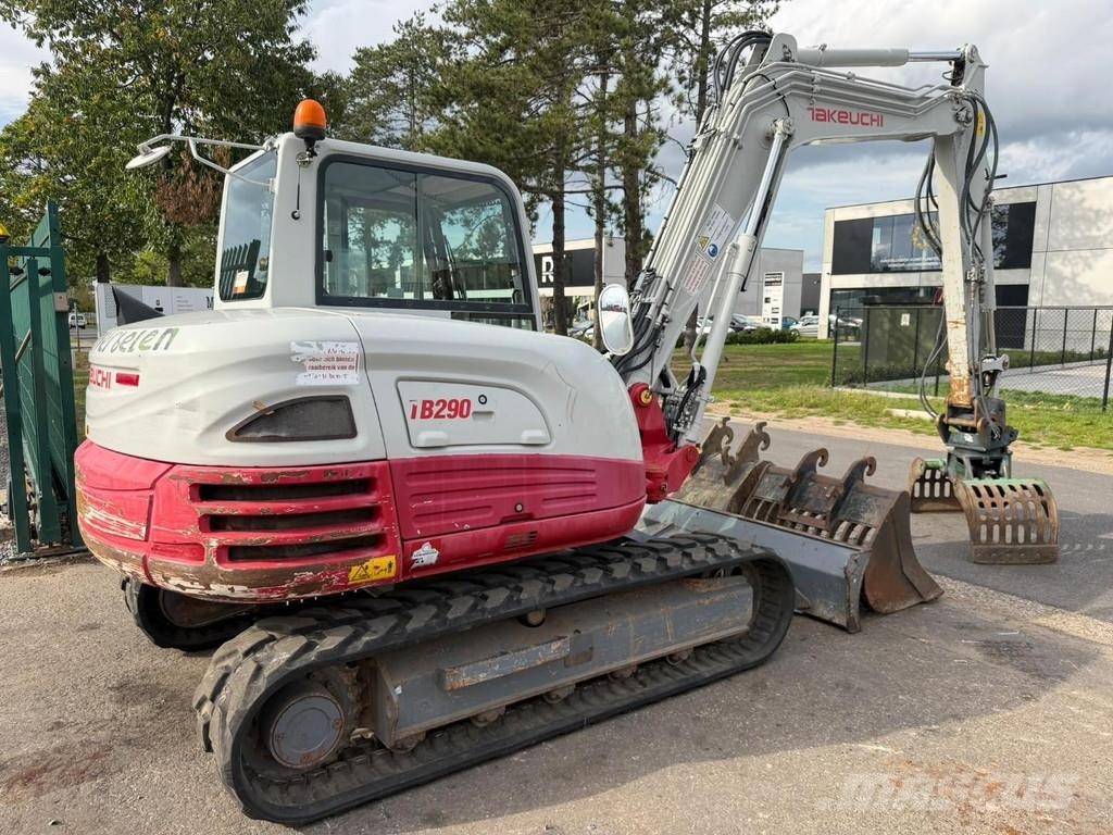 Takeuchi TB290 + SORTEERGRIJPER / SORTING GRAB + 3 BUCKETS Minibagger < 7t