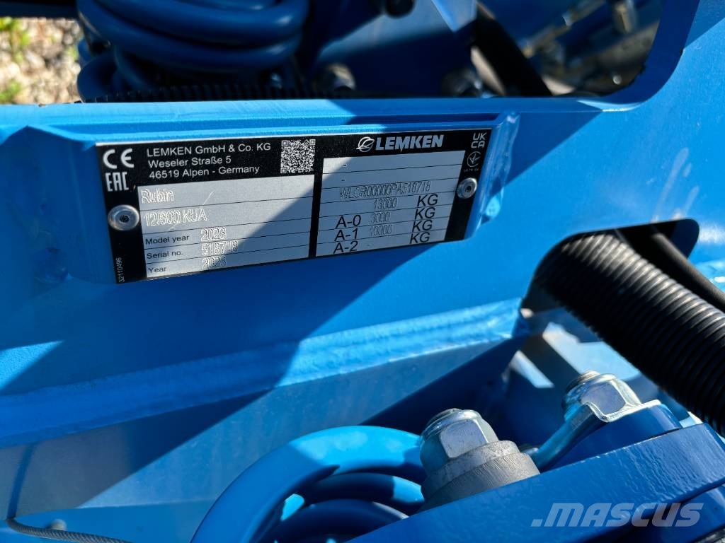 Lemken Rubin 12/600KUA Power harrows and rototillers