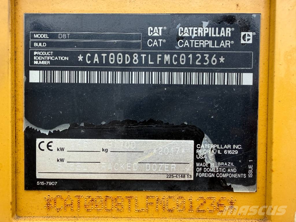 CAT D8T - CE document and TA2 Inspection available Telaketjupuskutraktorit