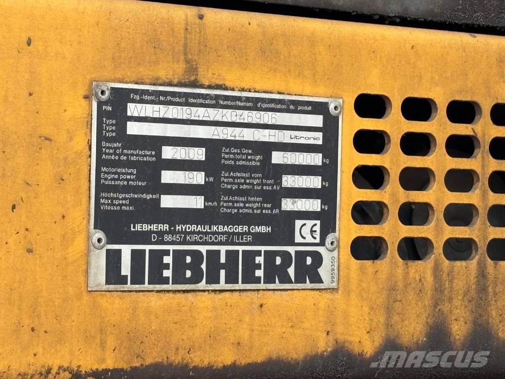 Liebherr A 944 C HD Litronic Βιομηχανικά μηχανήματα διαχείρισης αποβλήτων