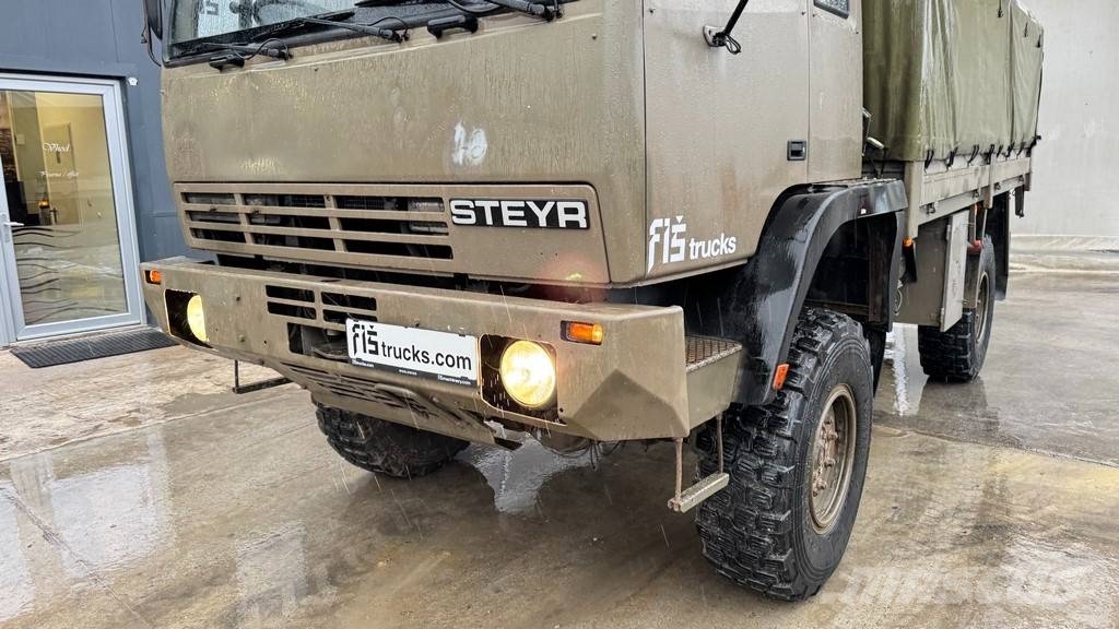 Steyr 12M18 4x4 stake body - ex. military truck Curtain sider trucks