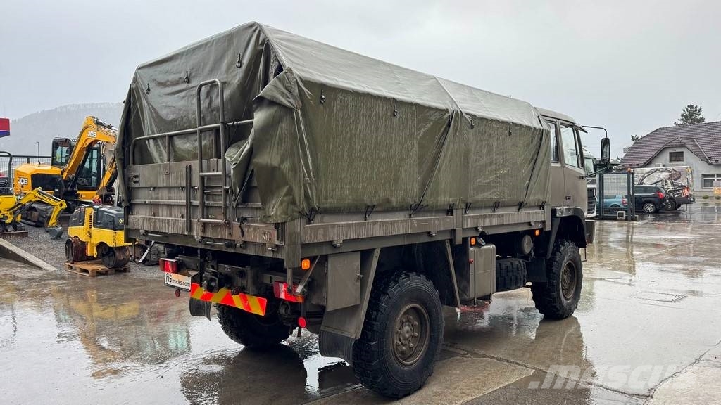 Steyr 12M18 4x4 stake body - ex. military truck Curtain sider trucks