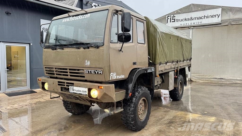 Steyr 12M18 4x4 stake body - ex. military truck Curtain sider trucks