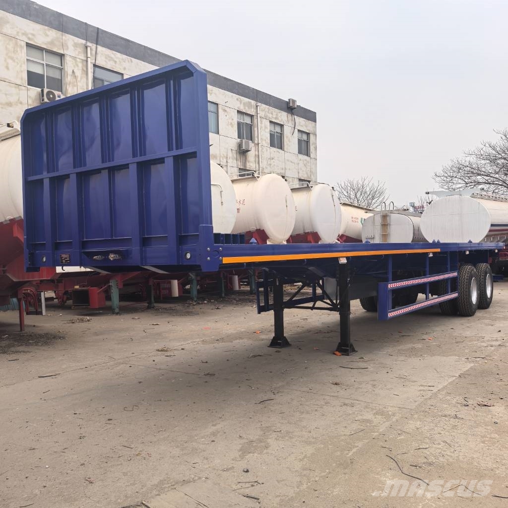 Howo Single suspension Semirremolques de plataformas planas/laterales abatibles