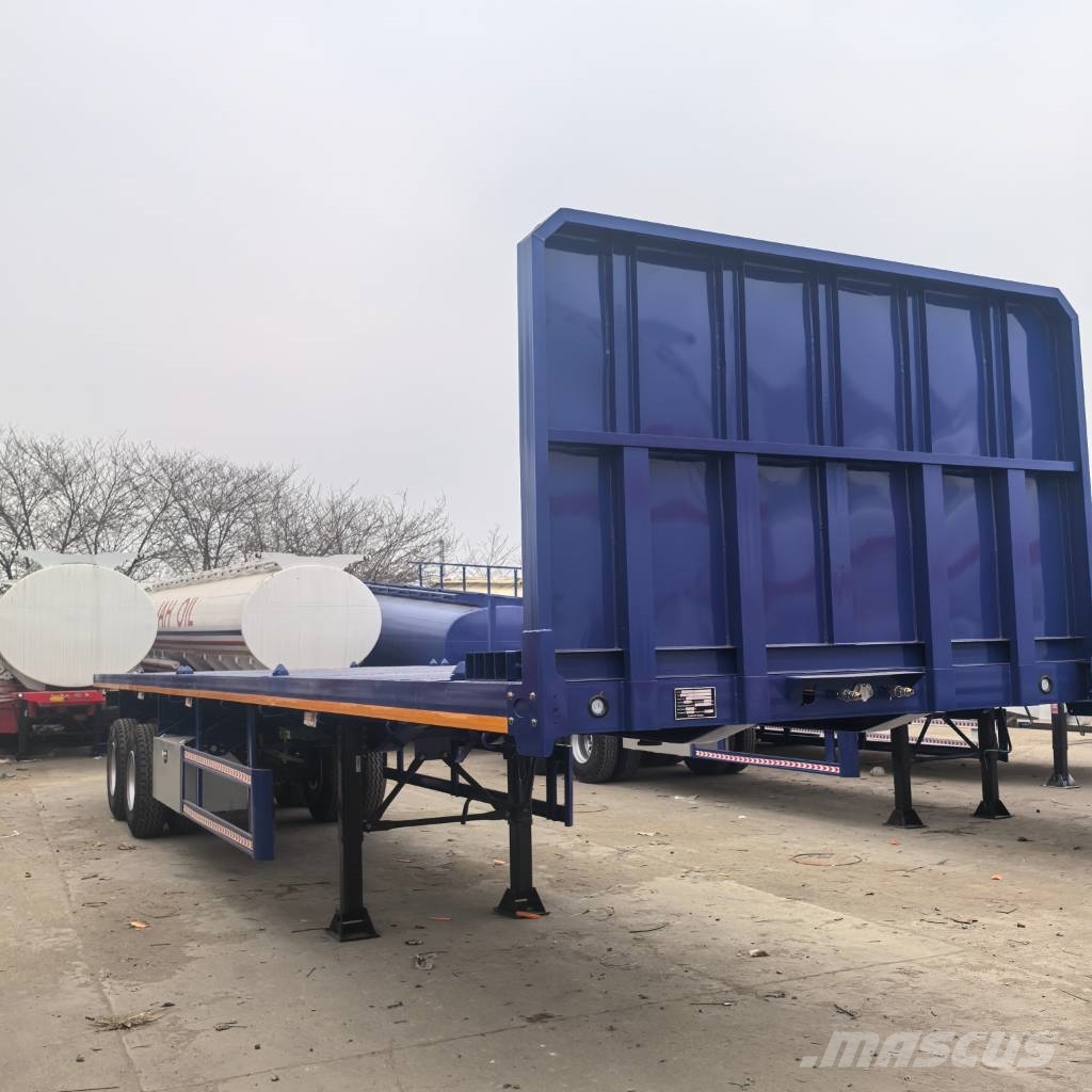 Howo Single suspension Semirremolques de plataformas planas/laterales abatibles