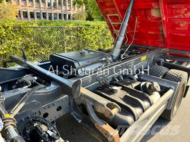Mercedes-Benz Atego 1218 Kipper + Kran MKG HLK 76/Eu6/157tkm Camion plateau ridelle avec grue