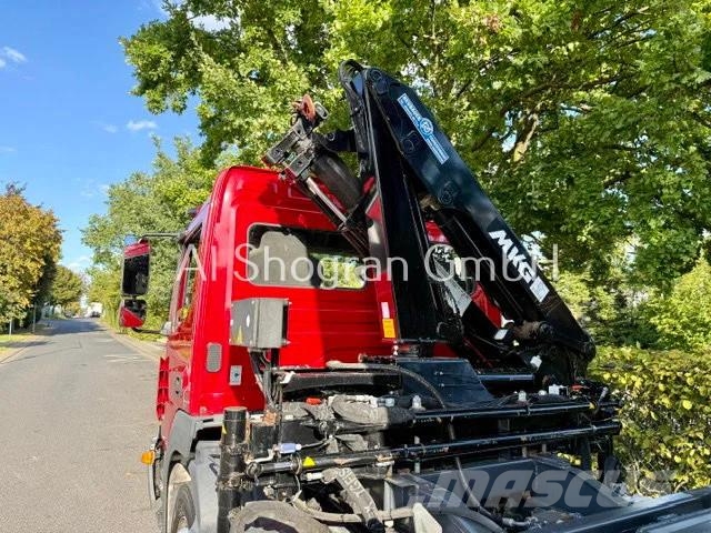 Mercedes-Benz Atego 1218 Kipper + Kran MKG HLK 76/Eu6/157tkm Camion plateau ridelle avec grue