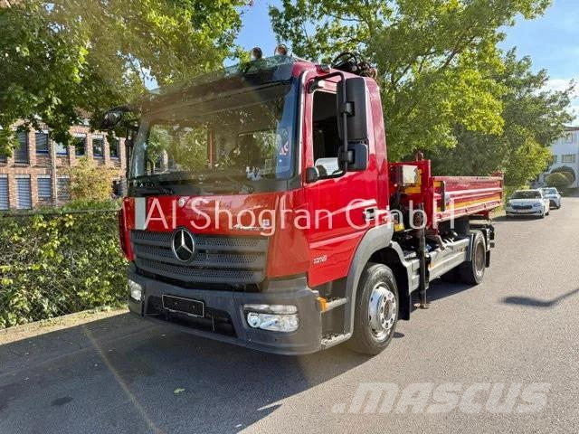 Mercedes-Benz Atego 1218 Kipper + Kran MKG HLK 76/Eu6/157tkm Camion plateau ridelle avec grue