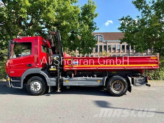 Mercedes-Benz Atego 1218 Kipper + Kran MKG HLK 76/Eu6/157tkm Camion plateau ridelle avec grue