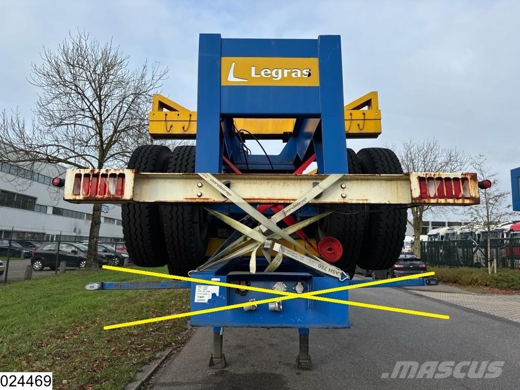 Legras Openlaadbak Wood transport, Steel suspension Semirremolque de transporte de madera